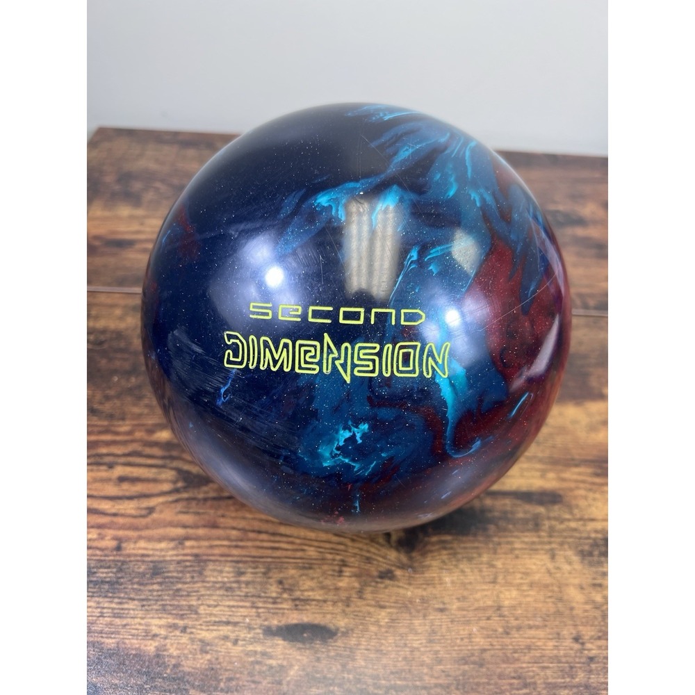 STORM Second Dimension BOWLING BALL Purple Red Swirl Used 15 lbs